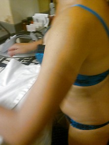 Kelly Doing Some Ironing