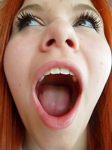 Tongue Ready To Eat Cock