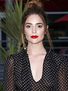 Janet Montgomery Braless In A See Through Dress In Hollywood