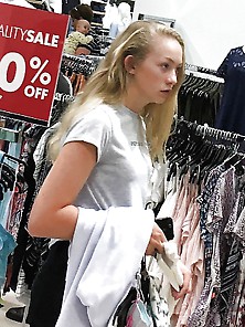 Perky And Tight Blonde Mall Teen