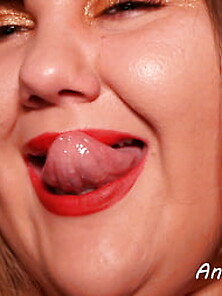Red Lips Bbw Anastasia Gree