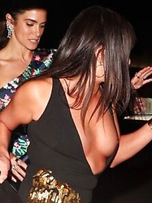 Lea Michele Nip Slip And Cleavage In West Hollywood