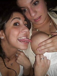 Hot Lesbians Partying