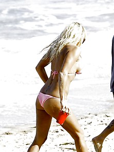 Pamela Anderson Pink Bikini