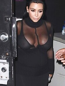 Kim Kardashian See Through Pics