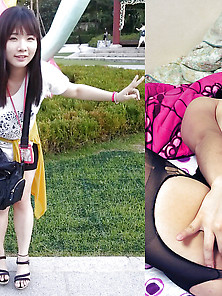 Super Cute Asian Dressed Undressed Before After Facials