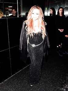 Mariah Carey In A Black Dress