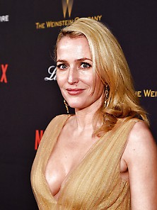 Gillian Anderson - Cleavage On Show! X