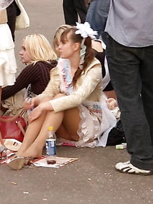 Candid Upskirts,  Chicks Showing Their Panties