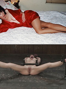 Lady T Bondage Before After 02