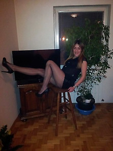 Serbian Whore In Pantyhose And Leggings