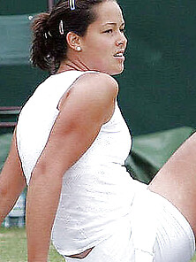 Ana Ivanovic Cleavage In Little Sport Dress