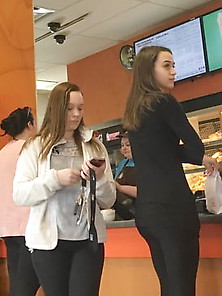 Butts And Babes At Dunkin Donuts