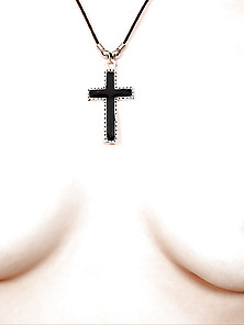 Cross Wearing Religious Teen