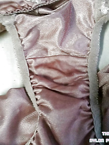 Thai Used Brown Of Nylon Panties.