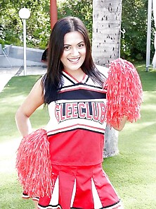 Young Uniform Cheerleader