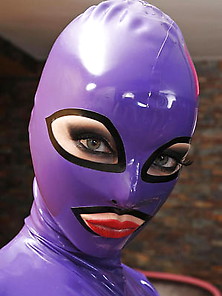 Purple Latex Mask 2 - By Redbull18