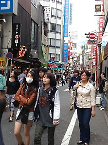 Japanese In Tokyo Street