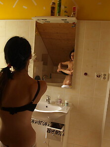 Two German Teens Nude Fun At Bathroom