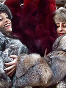 Hot Chicks In Silver Fox Coats And Hats