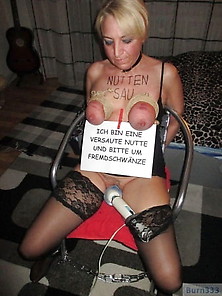 Exposed German Slave Whore Wife