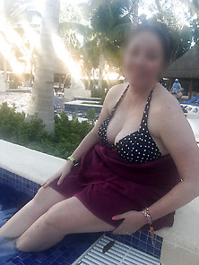 Chubby Big Tits Wife On Vacation Pt4 (With Smoking)