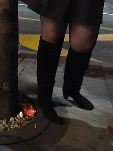 Boots And Pantyhose Legs 25 Years Old Girll