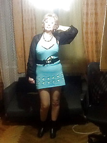 Lydia Basova,  Russian Granny,  64 Yo,  With Sexy Legs.