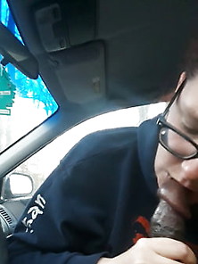 White Tenant Gives Me Head In The Car