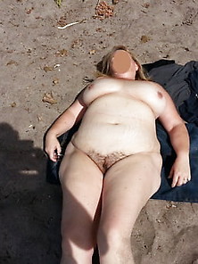 Bbw Wife At Nude Beach