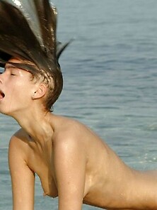 Adela T Teen Titties At The Beach