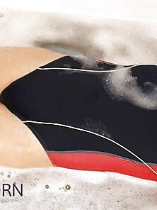 Bathing Suit Lady Part Ii Cameltoes And Moist Suit