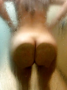 Big Ass Behind Shower Curtain