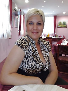 Shorthaired Busty Blonde Serbian-Jelena