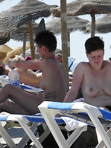 Topless Lesbians On The Beach