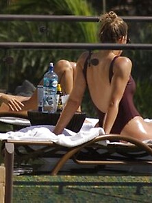 Kim Kardashian Big Ass In Bikini In Costa Rica
