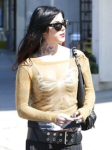 Hot And Gorgeous Kat Von D Goes Out And About