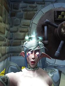 Tanrissa The Nudist Night Elf-Priest.  Warcraft.  Part 1