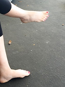 Enjoying Sister-In-Law Showing Off Her Feet