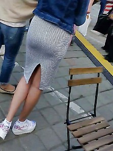 Spy Long Skirt Sexy Ass Teens Girl Romanian