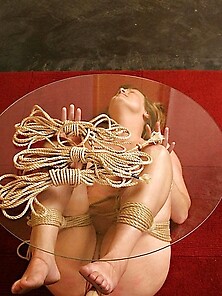 Lady Gets Tied In Ropes And Drilled With...