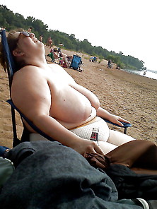 Bbw Matures And Grannies At The Beach 324