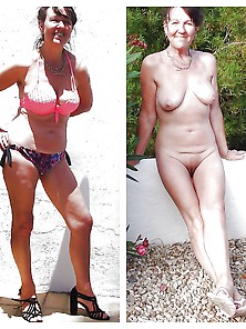 Older Women Clothed And Naked