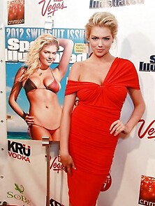 Hot Kate Upton In A Sexy Dress Flirting With The Camera