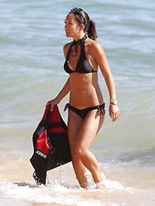Myleene Klass Wearing A Bikini On The Beach In Portugal