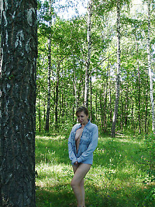 Busty Mature Wife Lana,  A Day In The Woods