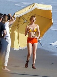 Amber Valletta Bikini
