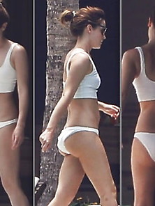 Emma Watson White Bikini