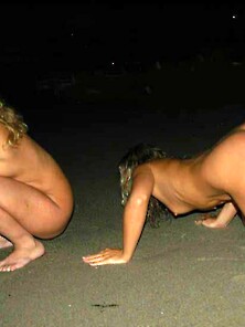 Nude Lesbians In The Ocean