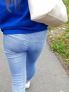 Sweet Walking Teen Ass In Jeans - Germany